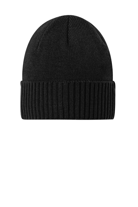 Frontview ofRib Knit Cuff Beanie