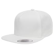 Front view of Adult 5-Panel Cotton Twill Snapback Cap