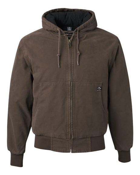 Front view of Cheyenne Boulder Cloth™ Hooded Jacket With Tricot Quilt Lining