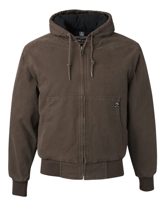 Front view of Cheyenne Boulder Cloth™ Hooded Jacket With Tricot Quilt Lining