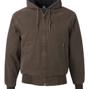 Front view of Cheyenne Boulder Cloth™ Hooded Jacket With Tricot Quilt Lining