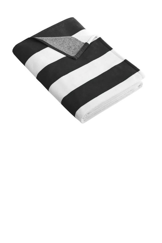 Front view of Cabana Stripe Beach Towel