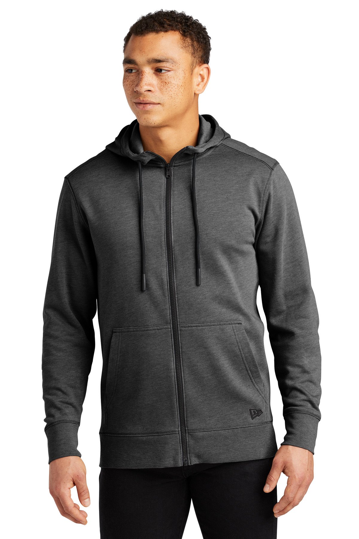 Front view of Tri-Blend Fleece Full-Zip HoodieNEA511