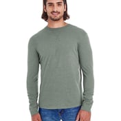 Front view of Men’s Heather Sueded Long-Sleeve Jersey