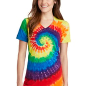 Front view of Women’s Tie-Dye V-Neck Tee