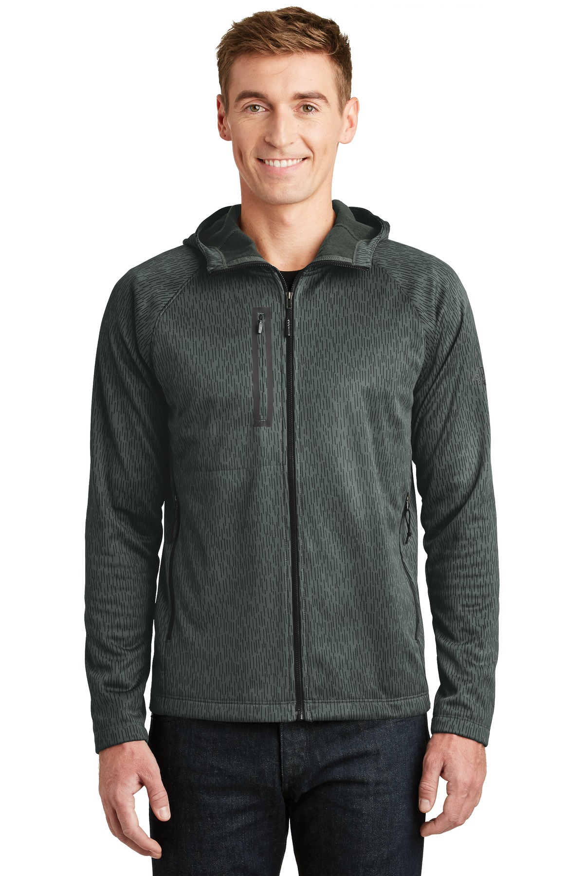 Front view of Canyon Flats Fleece Hooded Jacket