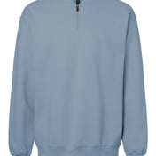Front view of Softstyle® Midweight 1/4 Zip Sweatshirt