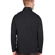 Back view of Coastal Pique Fleece Quarter-Zip Pullover