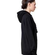 Side view of French Terry Pullover Hooded Sweatshirt