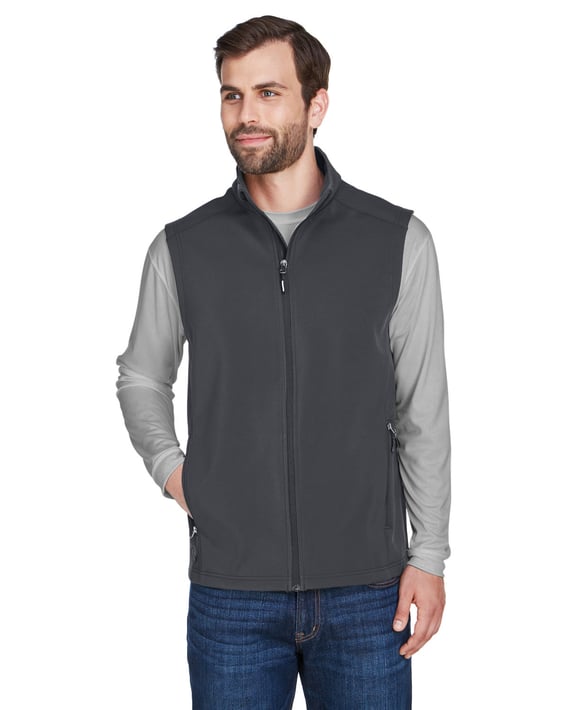 Front view of Men’s Cruise Two-Layer Fleece Bonded Soft Shell Vest
