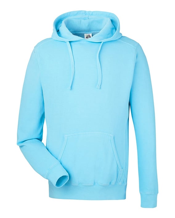 Front view of Pigment-Dyed Fleece Hooded Sweatshirt