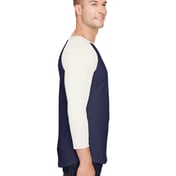 Side view of Adult Ringspun Slub Baseball T-Shirt