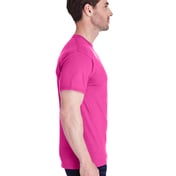 Side view of Adult 4.6 Oz. Premium Ringspun T-Shirt