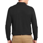 Back view of Silk Touch Long Sleeve Polo