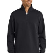 Front view of Slub Fleece 1/4-Zip Pullover