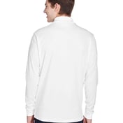 Back view of Adult Pinnacle Performance Long-Sleeve Piqué Polo With Pocket