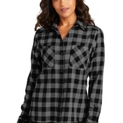 Front view of Women’s Plaid Flannel Shirt