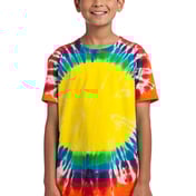 Front view of Youth Window Tie-Dye Tee