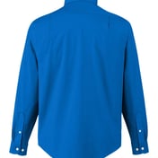 Back view of CrownLux Performance® Spencer Poplin Dress Shirt