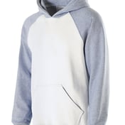 Front view of Youth Cotton/Poly Fleece Banner Hoodie