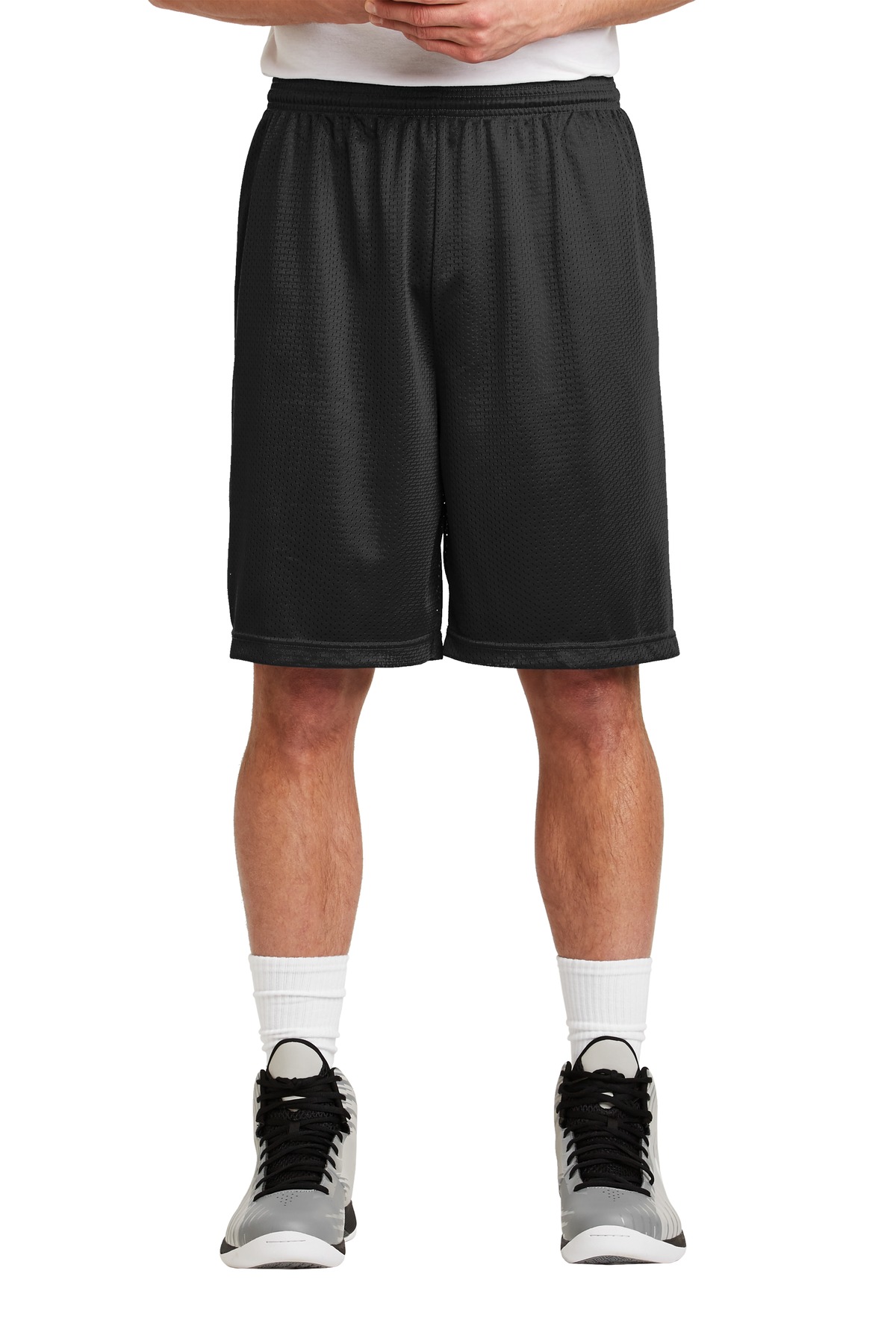 Front view of Long PosiCharge® Classic Mesh Short