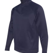 Side view of Dri-Power® Sport Quarter-Zip Cadet Collar Sweatshirt