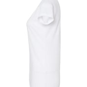 Side view of Women’s Poly-Rich Scoop Neck T-Shirt