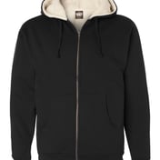 Front view of Sherpa-Lined Full-Zip Hooded Sweatshirt
