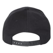 Back view of Premium Curved Visor Snapback Cap