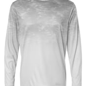 Front view of Montauk Oceanic Fade Performance Long Sleeve T-Shirt