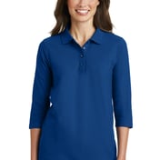 Front view of Women’s Silk Touch 3/4-Sleeve Polo