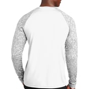 Back view of Long Sleeve Digi Camo Tee