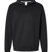 Front view of Powerblend® Quarter-Zip Pullover