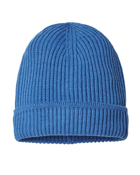 Front view of Sustainable Finish Edge Cuffed Beanie