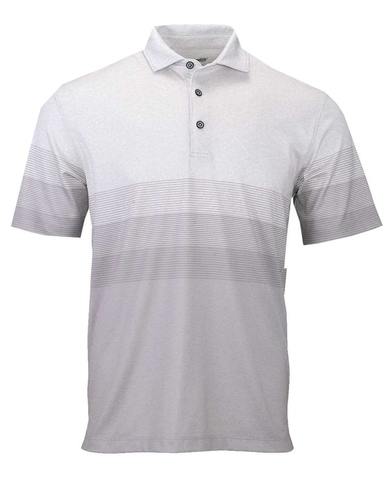 Front view of Belmont Sublimated Heathered Polo