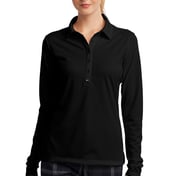 Front view of Women’s Long Sleeve Dri-FIT Stretch Tech Polo