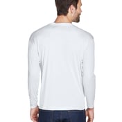 Back view of Adult Cool & Dry Sport Long-Sleeve Performance Interlock T-Shirt