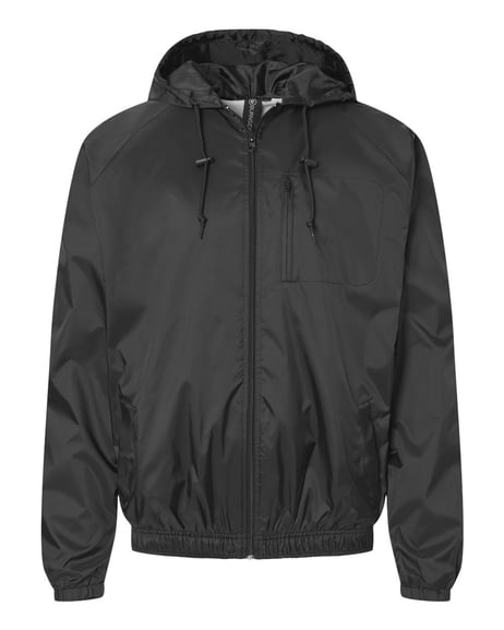 Front view of Mentor Hooded Coach's Jacket