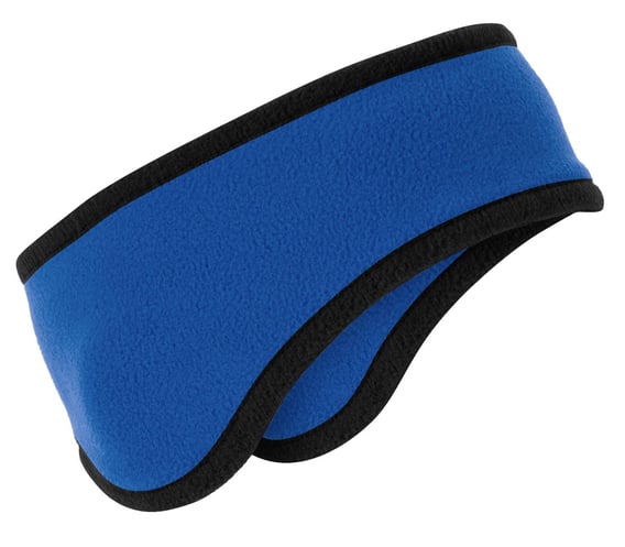 Front view of Two-Color Fleece Headband