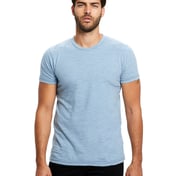 Front view of Men’s 6 Oz. True Indigo Striped Crew