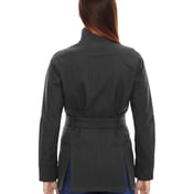 Back view of Ladies’ Skyscape Three-Layer Textured Two-Tone Soft Shell Jacket