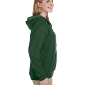 Side view of Heavy Blend Vintage Classic Full-Zip Hooded Sweatshirt
