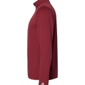 Side view of Striated Quarter-Zip Pullover