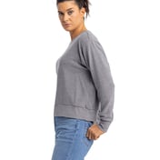 Side view of Ladies’ Laguna Sueded Sweatshirt