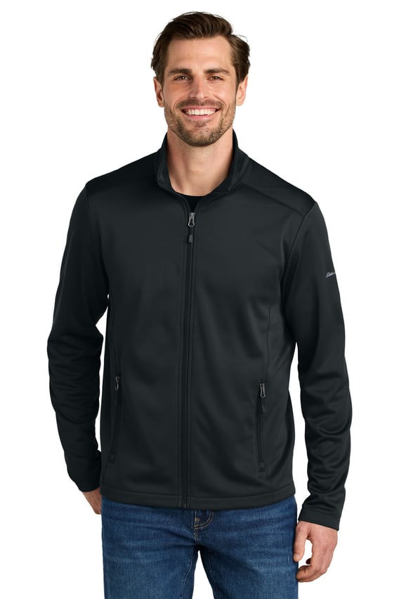 Front view of Smooth Mid Layer Fleece Full-Zip