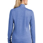 Back view of Women’s PosiCharge &reg; Tri-Blend Wicking 1/4-Zip Pullover