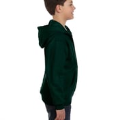 Side view of Youth 7.8 Oz. EcoSmart® 50/50 Full-Zip Hooded Sweatshirt