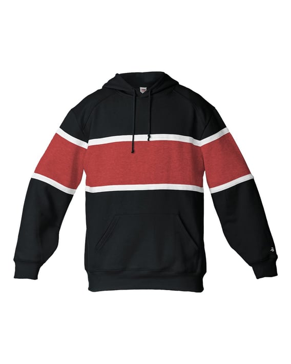 Front view of United Athletic Fleece Hooded Sweatshirt
