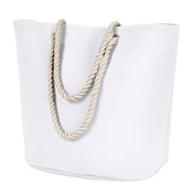 Front view of Polyester Canvas Rope Tote
