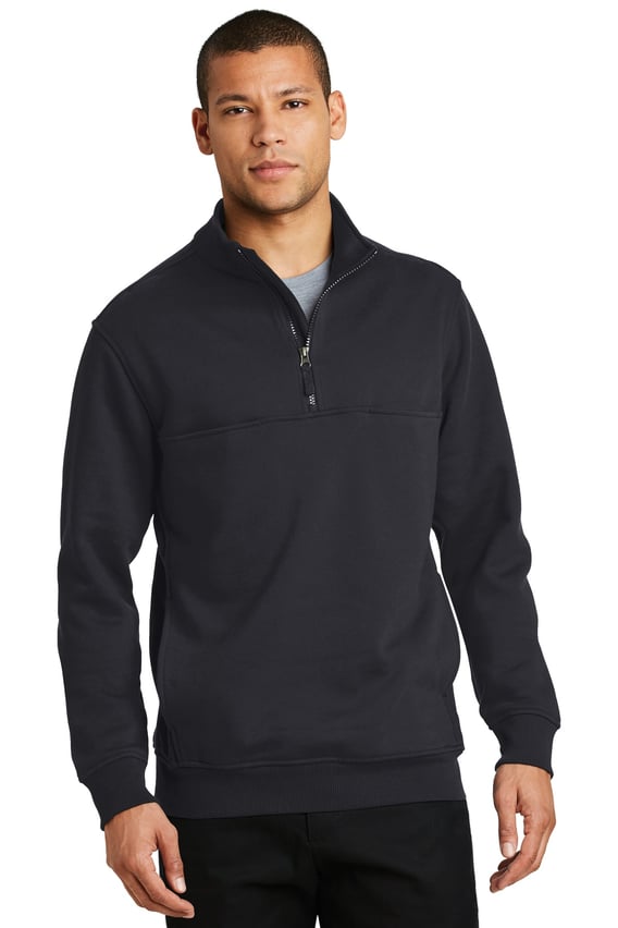 Front view of 1/2-Zip Job Shirt